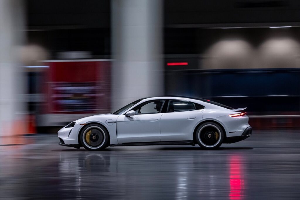 Porsche Taycan Turbo S crushes indoor speed record