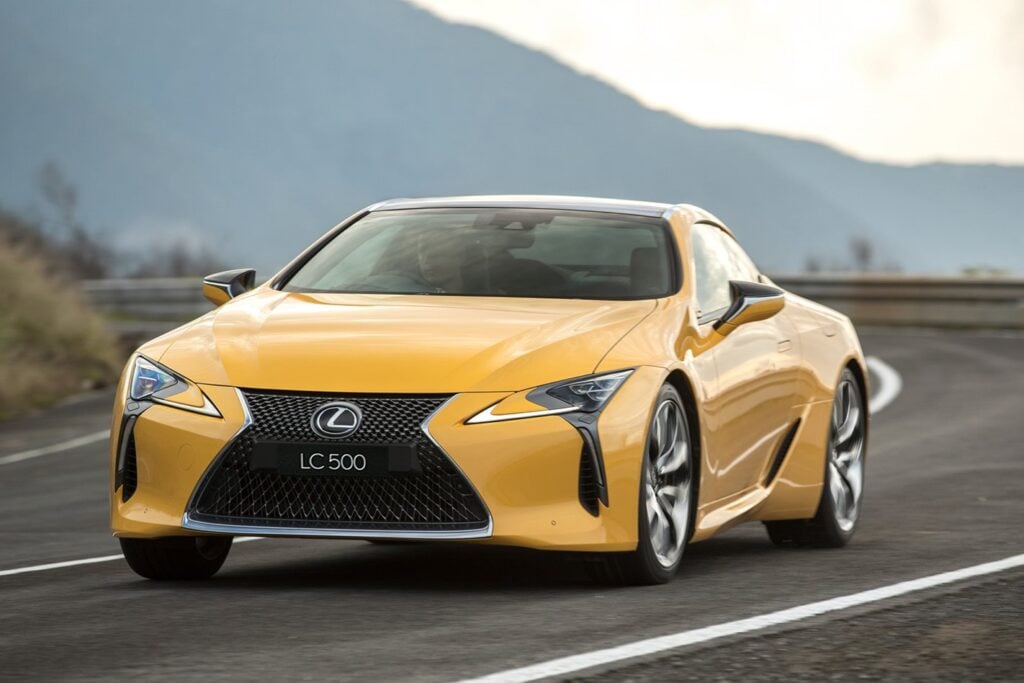 2017 lexus lc500 aust front side action