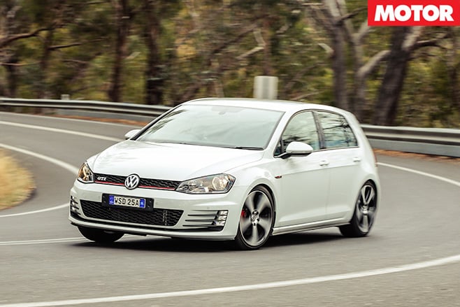 Volkswagen golf gti driving