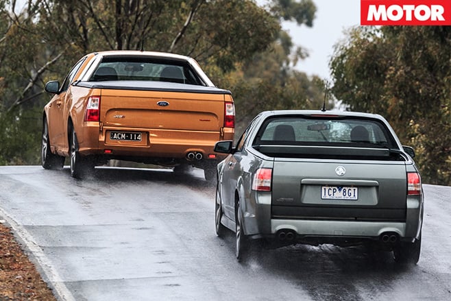 Ford XR6T Ute v Holden SS Ute 1