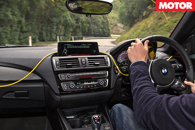 BMW M2 driving interior