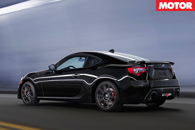facelifted Subaru BRZ rear