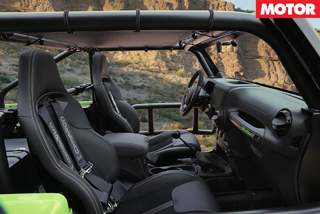 Jeep Wrangler trailcat interior
