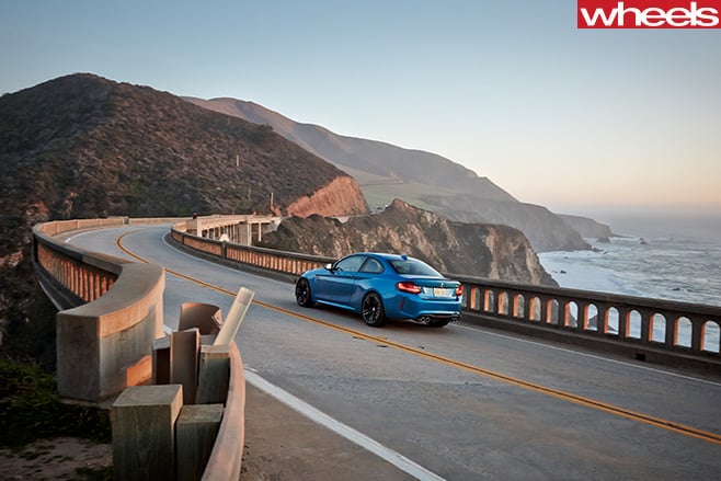BMW-M2-driving -rear