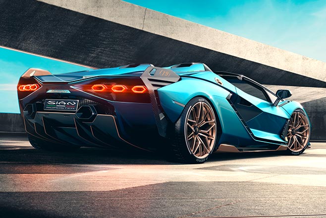 Lamborghini Sian Roadster rear