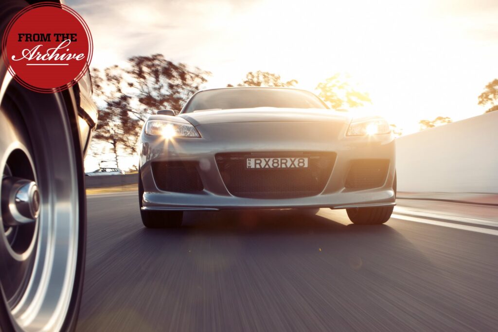 2008 Mazda RX-8 and 1979 Mazda RX-7