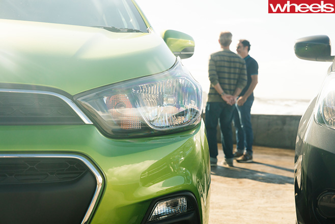 Holden -Spark -headlight -beach
