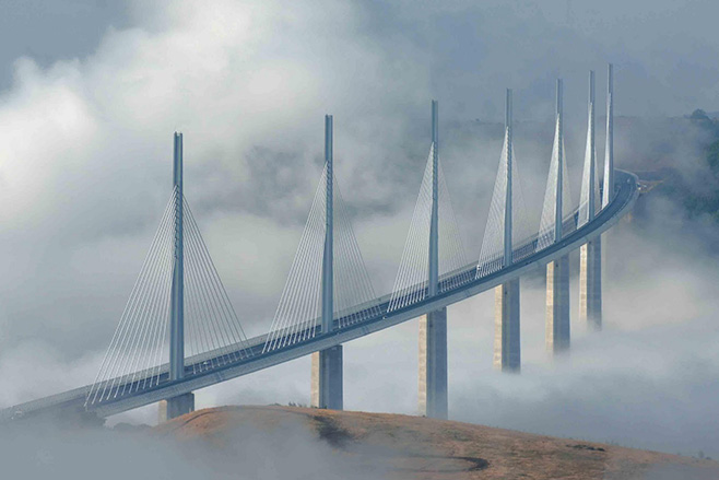 Millau Viaduct Clouds