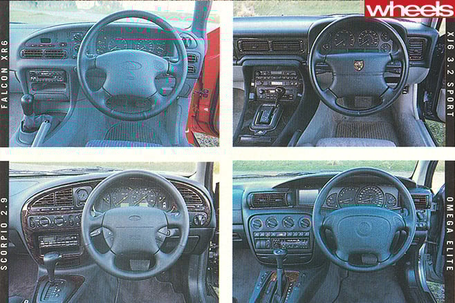 1995-Car -comparison -steering -wheels