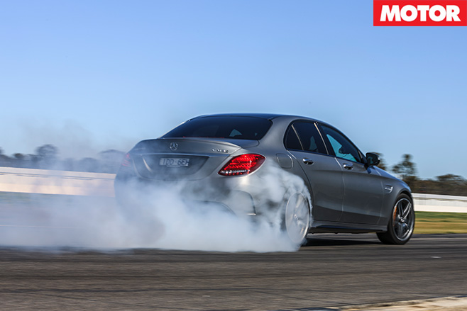 Mercedes-AMG C63 S burnout