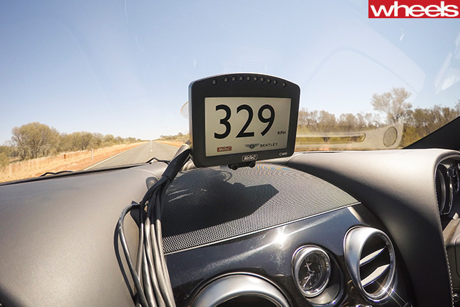 Bentley -continental -GT-driving -on -Stuart -Highway -NT-speed -329