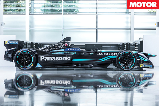 Jaguar I-Type launches Formula-E bid side