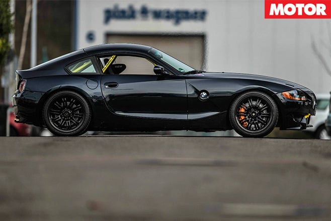 BMW Z4 with a Dodge Viper V10 side