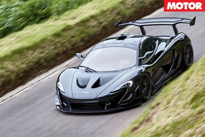 McLaren P1 road car top view