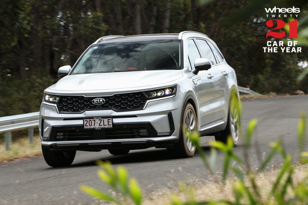 Wheels Car of the Year 2021 contender Kia Sorento