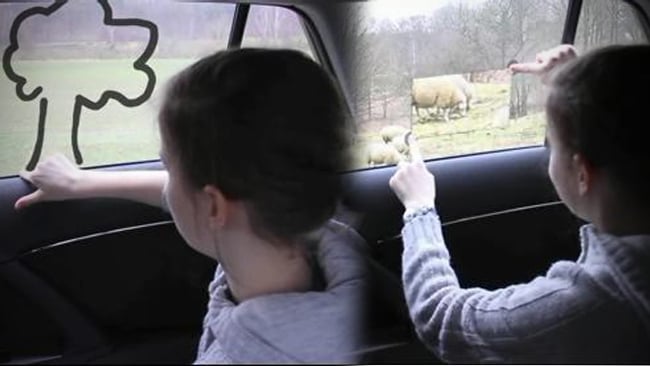 A look into the future: Toyota's interactive window cars