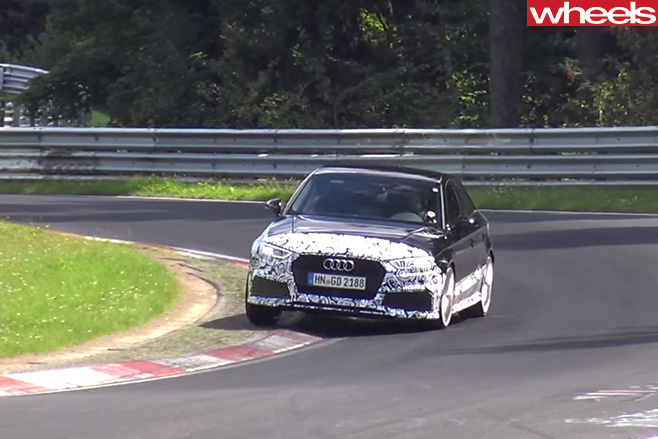 Audi -Rs 3-Sedan -driving -corner