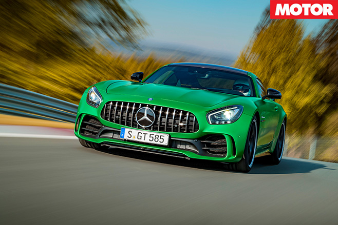 Mercedes-amg gt r driving