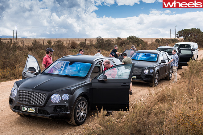 Bentley -Bentaygas -parked -on -dirt -trackjpg