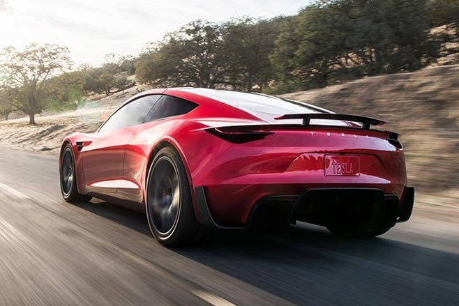 Tesla roadster rear