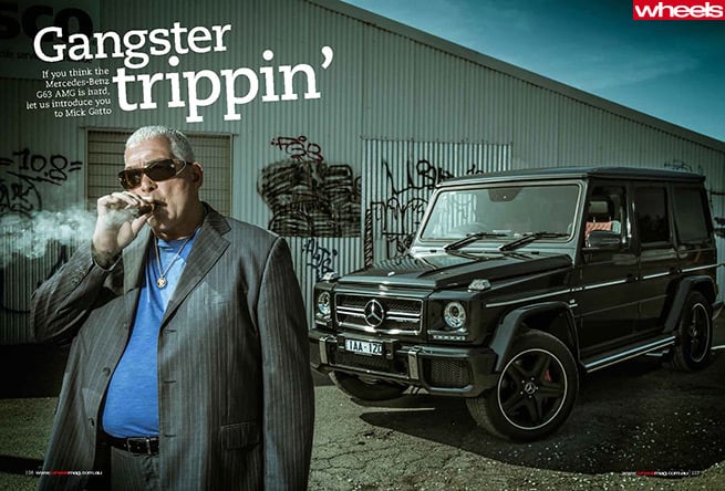 Mick Gatto tests Mercedes-Benz G63 AMG for Wheels magazine