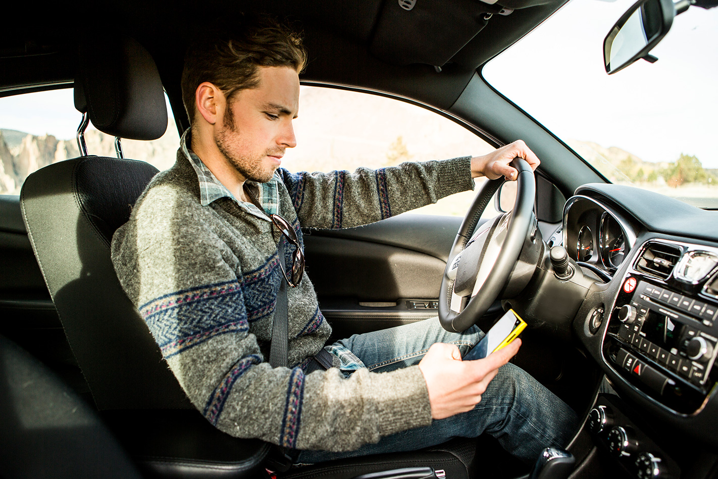 distracting infotainment system