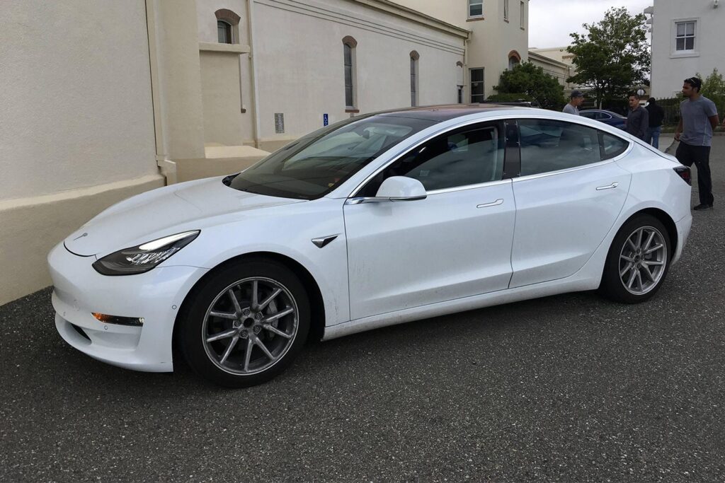 2018 Tesla Model 3 interior spied