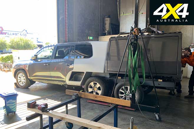 six-wheeled Toyota LandCruiser
