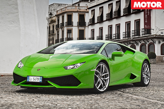 Lamborghini Huracan front sitting