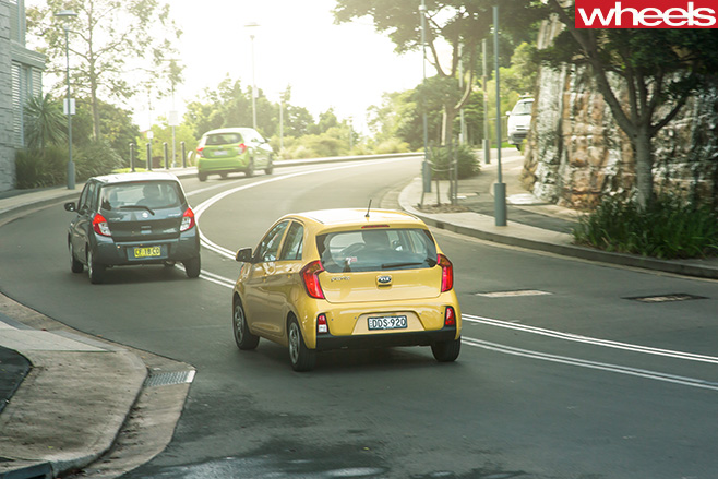 Kia -Picanto -Suzuki -Celerio -Holden -Spark -driving