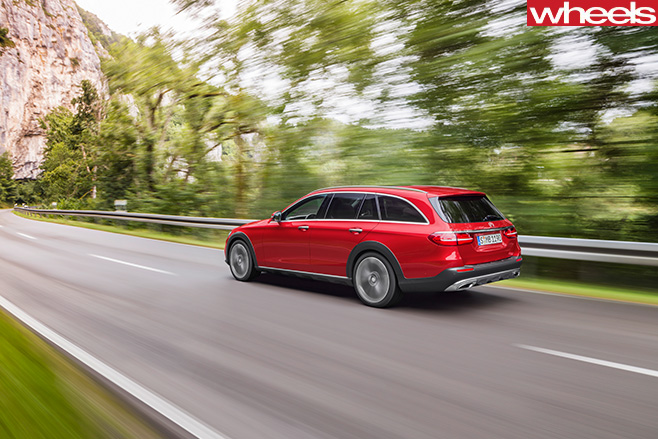 Mercedes -Benz -E-Class -All -Terrain -2017-rear -side -dynamic