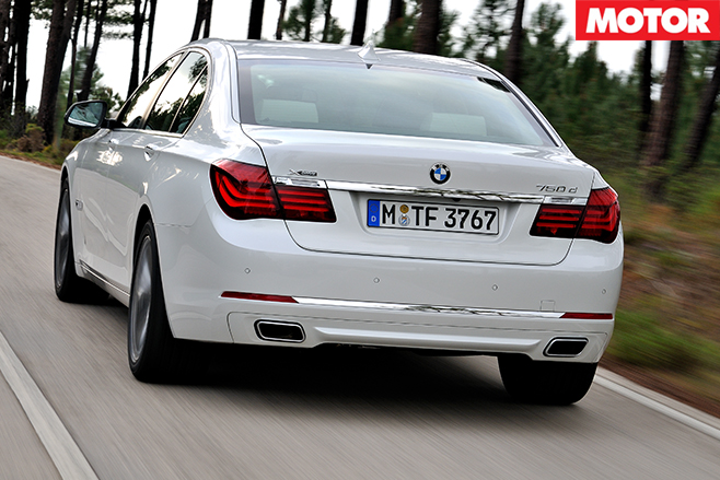 BMW 750d rear