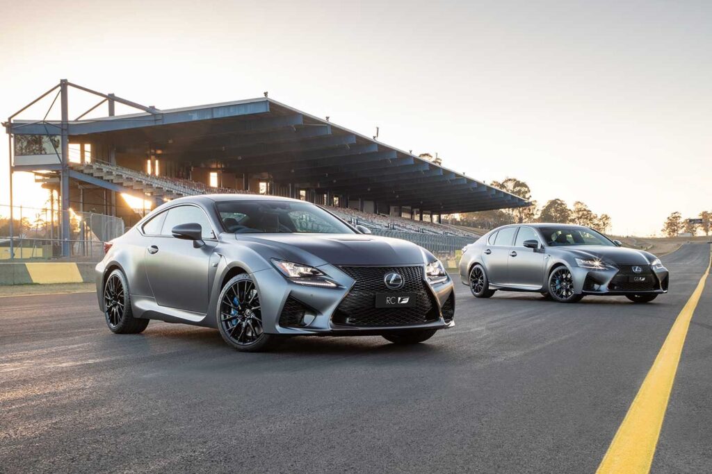 Lexus RC F GS F 10th anniversary models