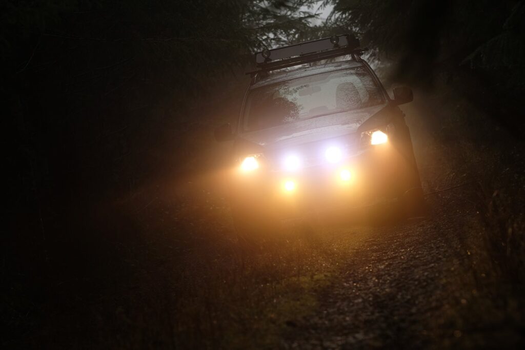 When can I use foglamps and driving lights