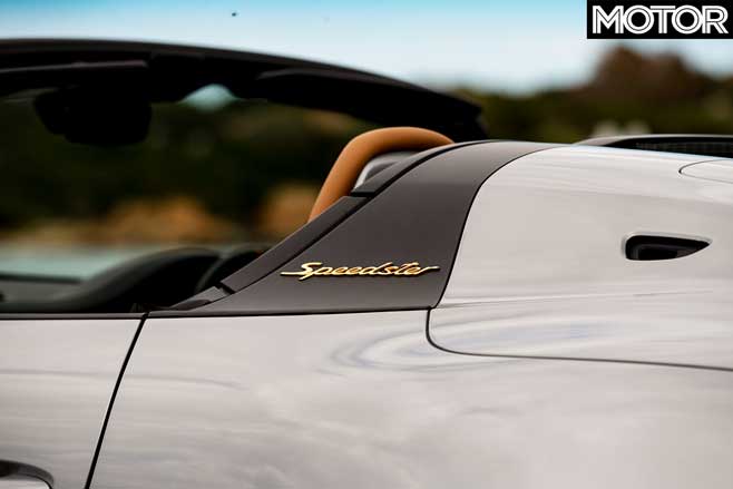 2019 Porsche 911 Speedster side badge