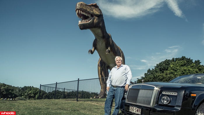 clive palmer, motorist, wheels, rolls royce, gold coast