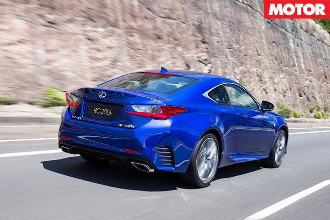 Lexus RC200t rear
