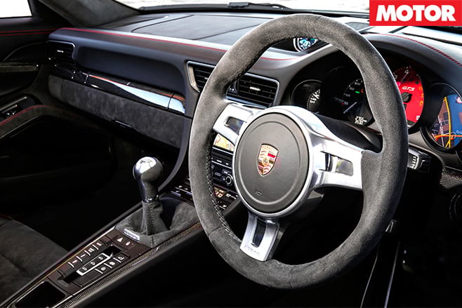 Porsche 911 GTS rear interior