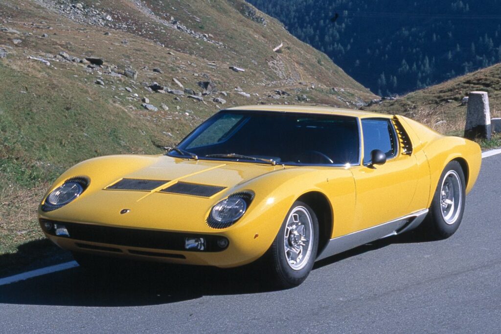 Yellow Lamborghini Miura