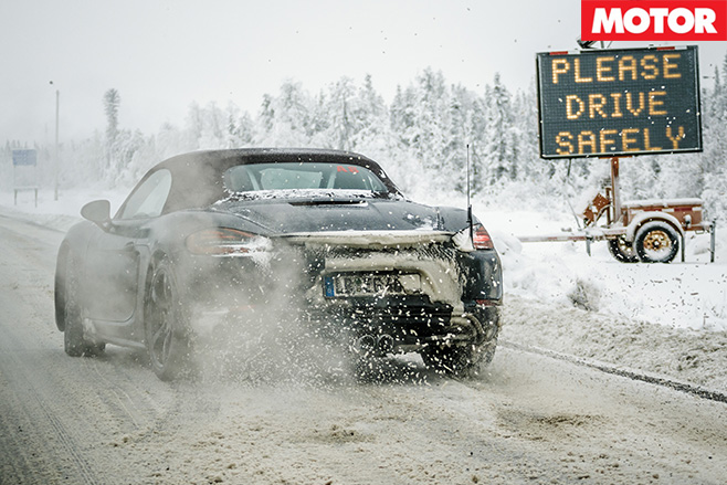 Porsche wheel spinning