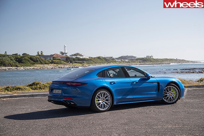 Porsche Panamera E-Hybrid Blue Side