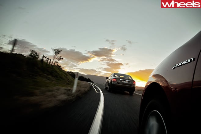 2012-Ford -Falcon -driving -rear
