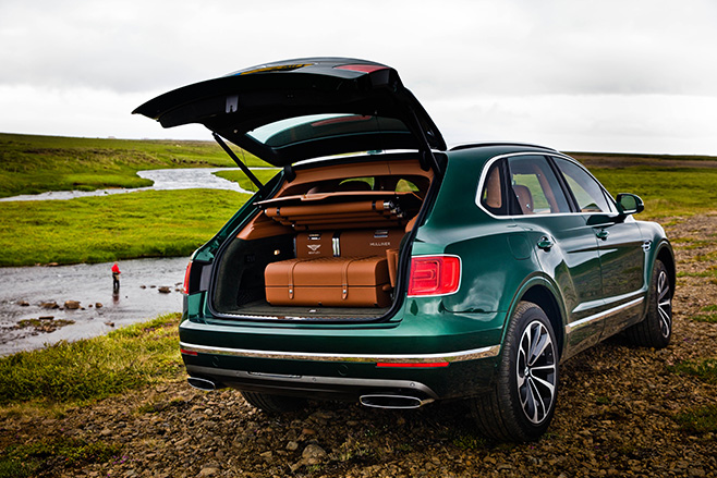 Bentley Bentayga fly fishing equipment