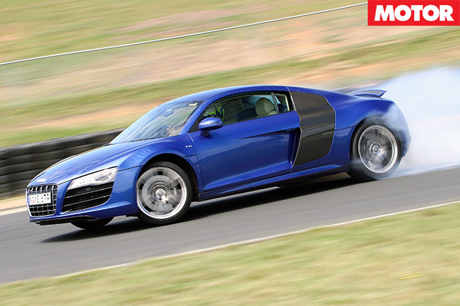 Luffy in an audi r8