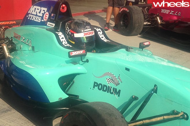 Joey -Mawson -MRF-Challenge -car -Dubai