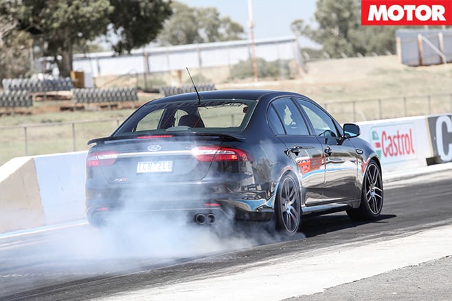 Herrod Motorsport XR8 burn-out