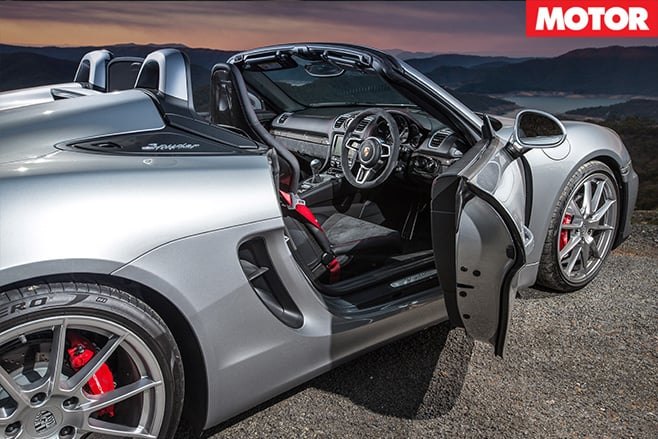 Porsche Boxster interior