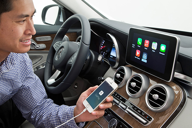 Apple Carplay in a Mercedes