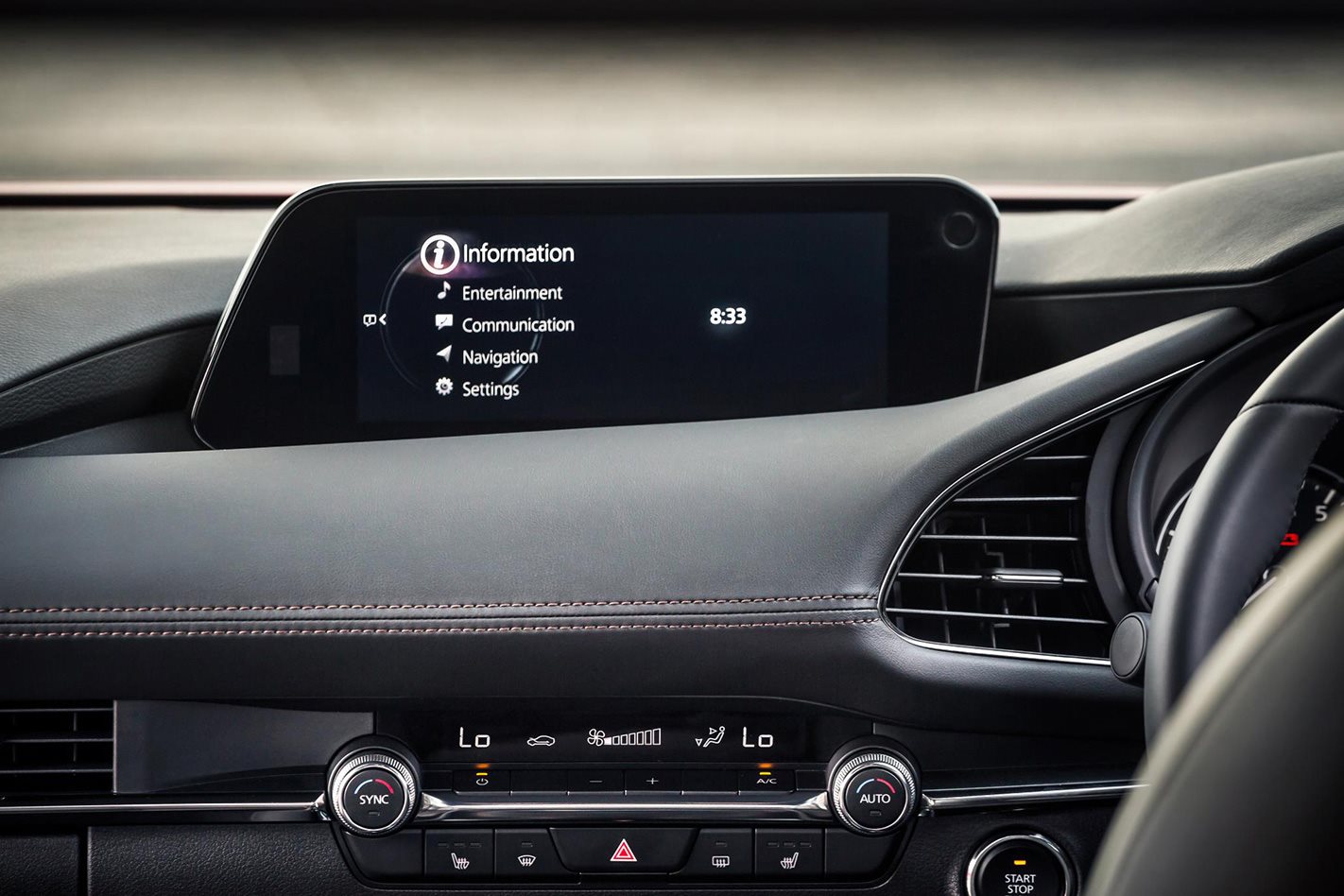 Mazda 3 infotainment system