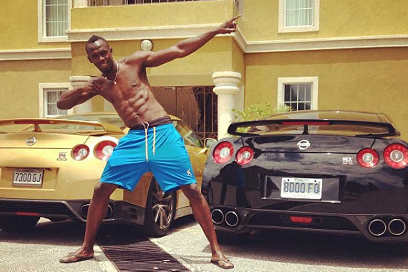 Nissan GT-R and Usain Bolt